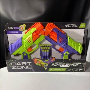 Nitroshot Blitzfire X2 Dual Pack - Green/Purple/Orange
